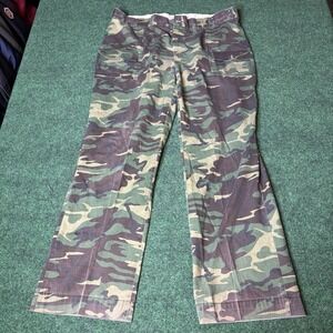 Browning Camo Cargo Hunting Pants Made In USA Mens 36x28 Workwear